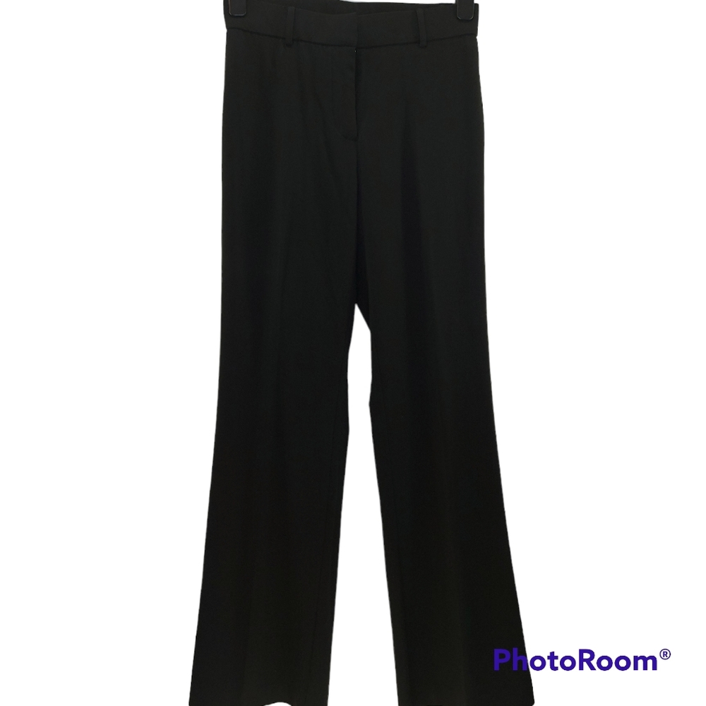 NWOT Chapter One Business Casual Black Straight/ Wide Leg Pants Size 4